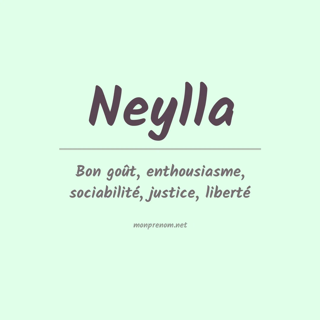 Signification du prénom Neylla