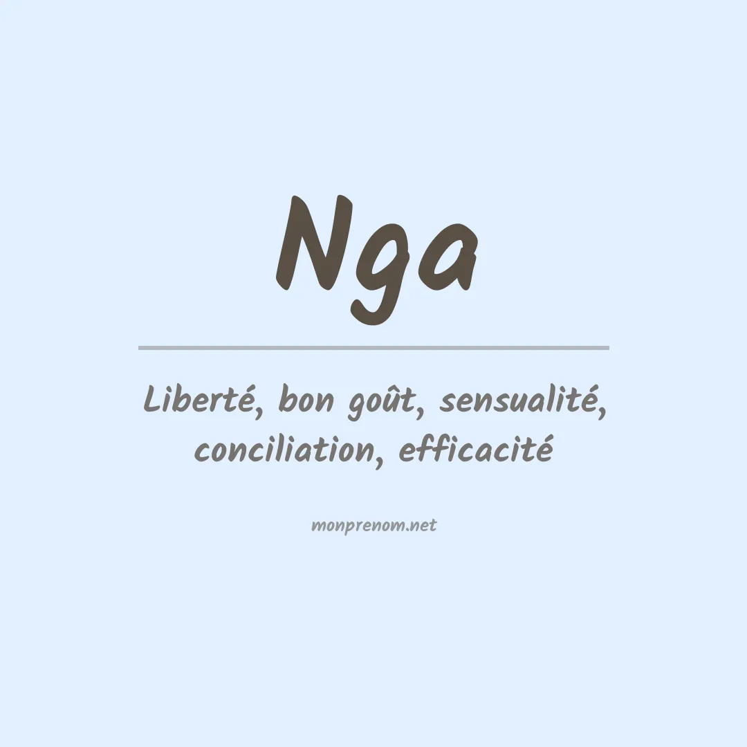 Signification du prénom Nga