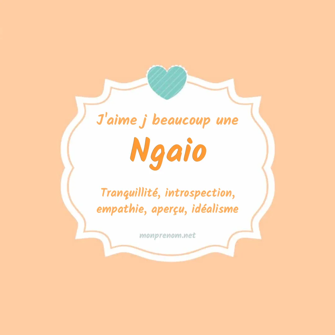 J'aime beaucoup Ngaio