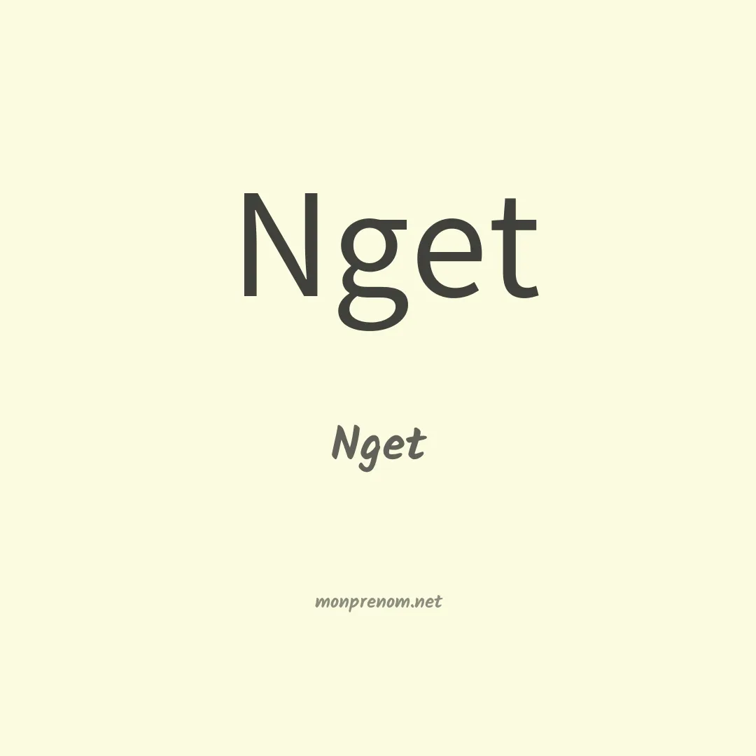 Nget en chinois