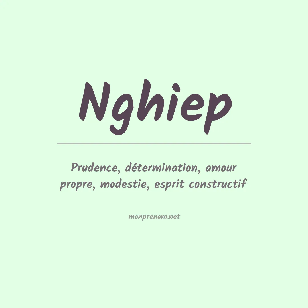 Prénom Nghiep