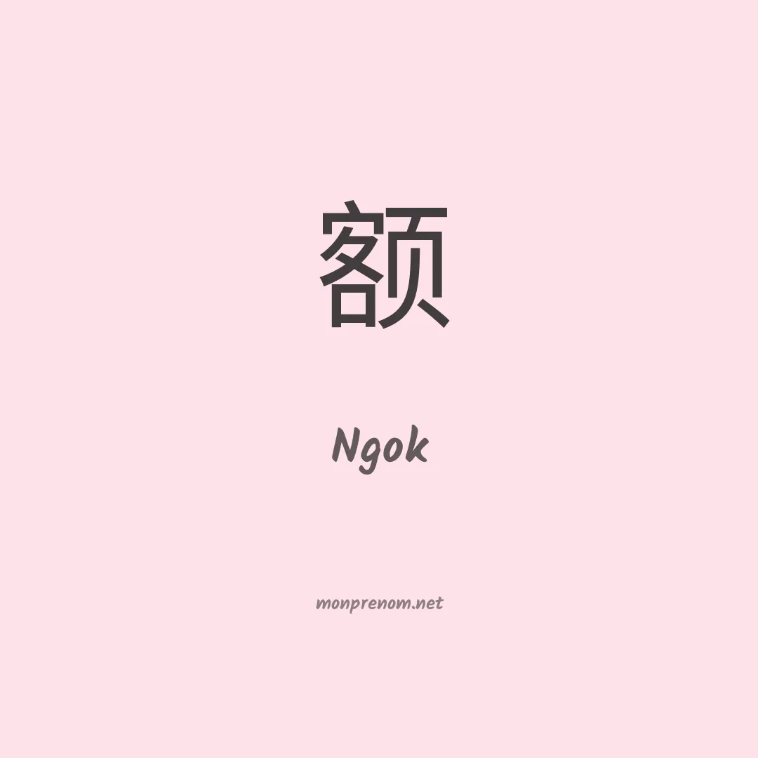 Ngok en chinois