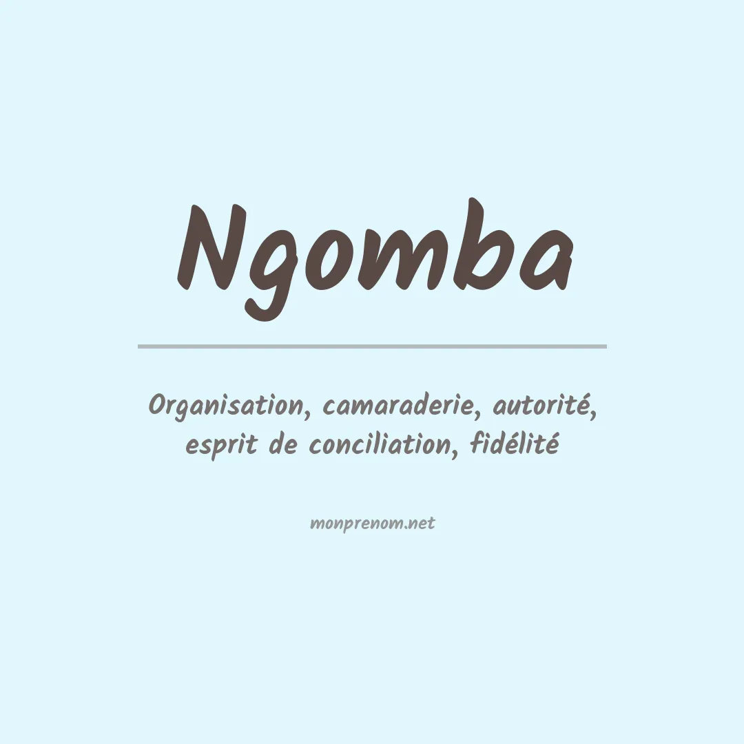 Prénom Ngomba