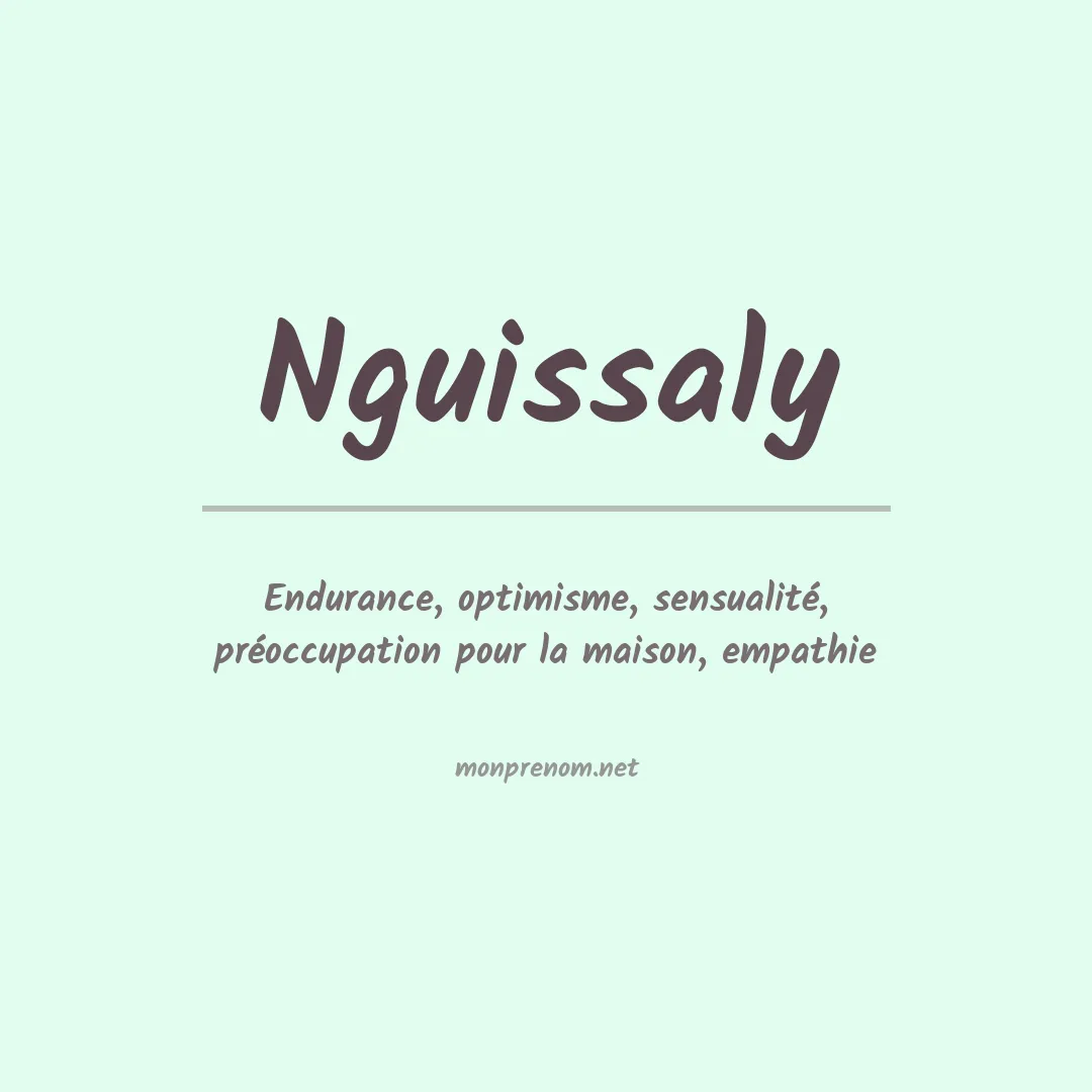 Prénom Nguissaly