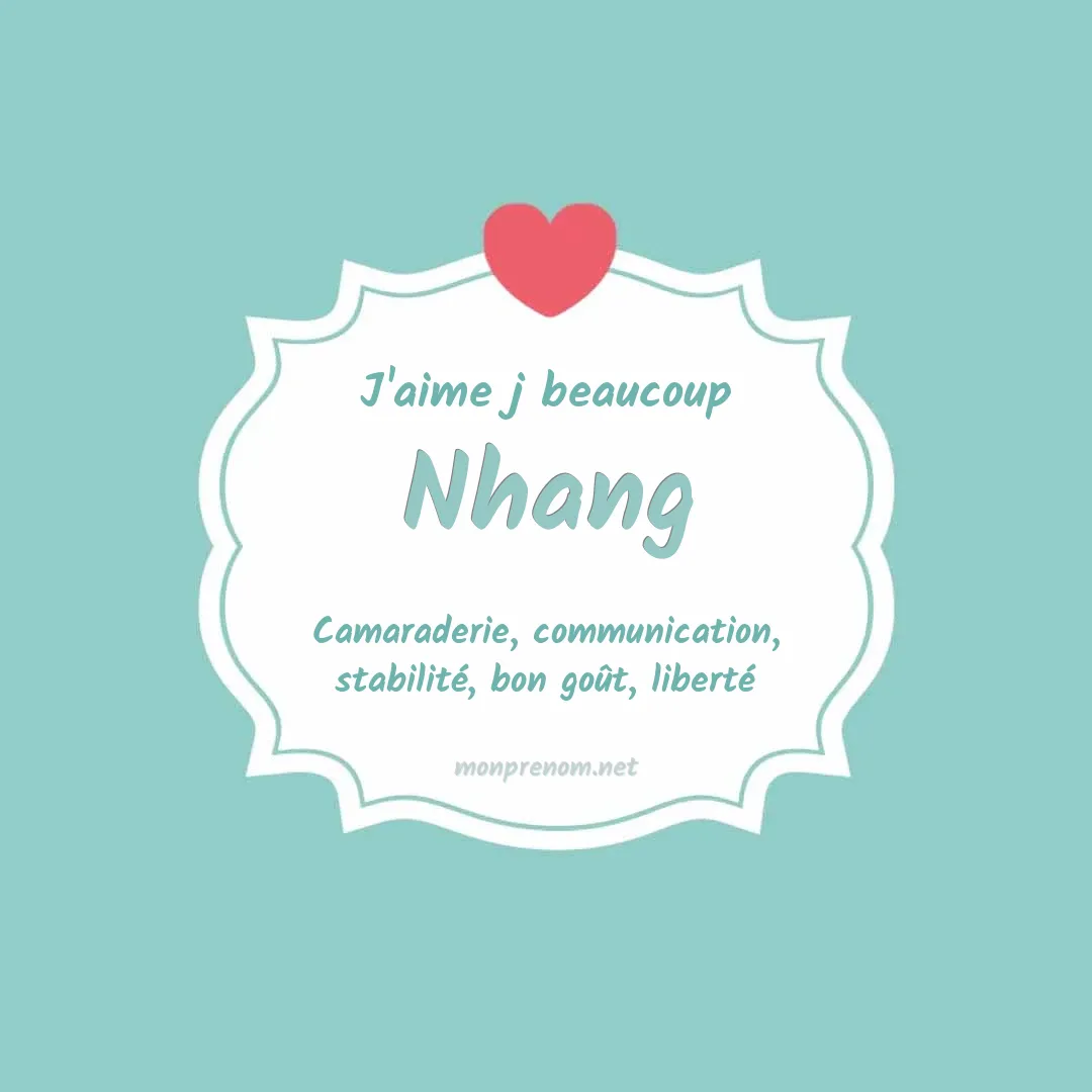 J'aime beaucoup Nhang