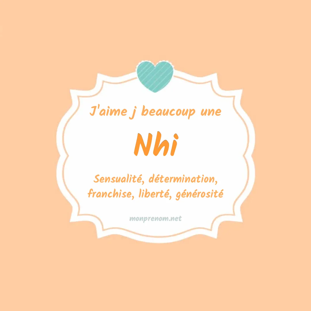 J'aime beaucoup Nhi