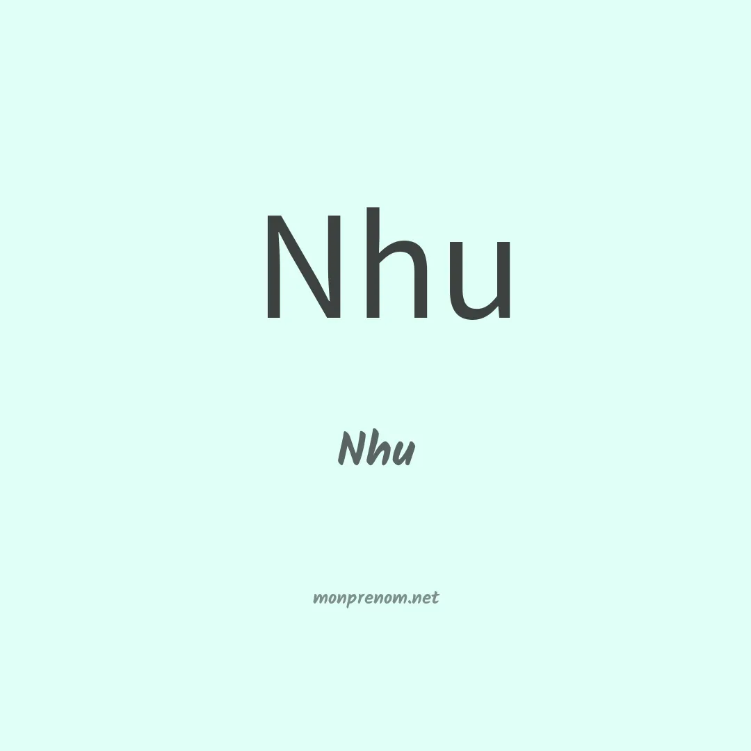 Nhu en chinois