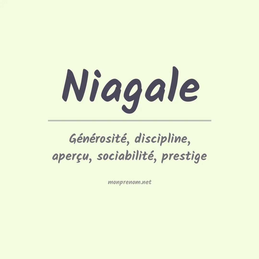 Signification du prénom Niagale