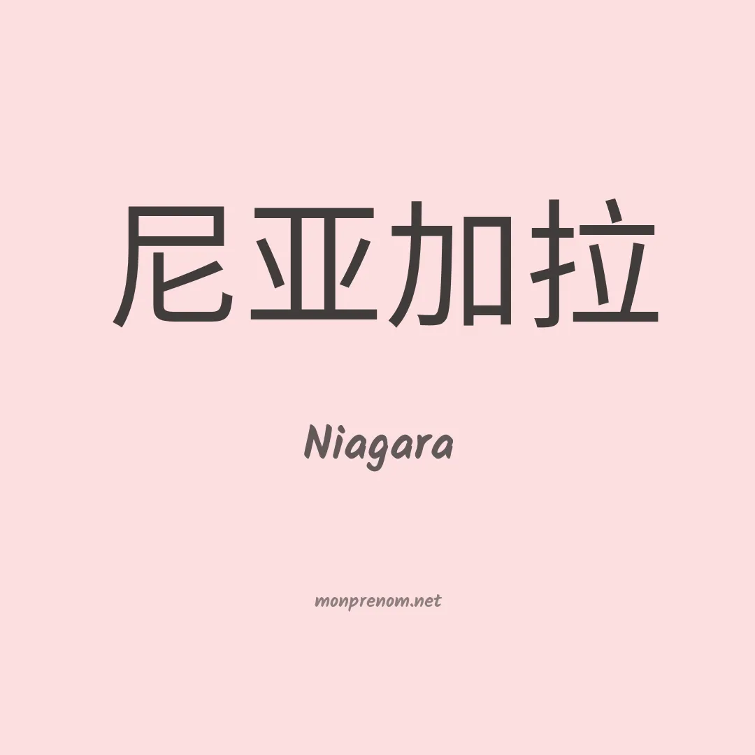 Niagara en chinois
