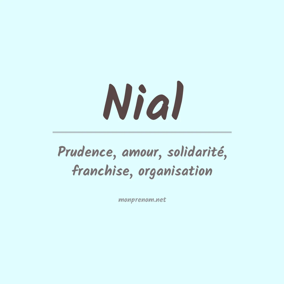 Signification du prénom Nial