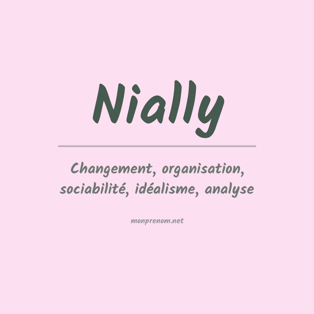 Signification du prénom Nially