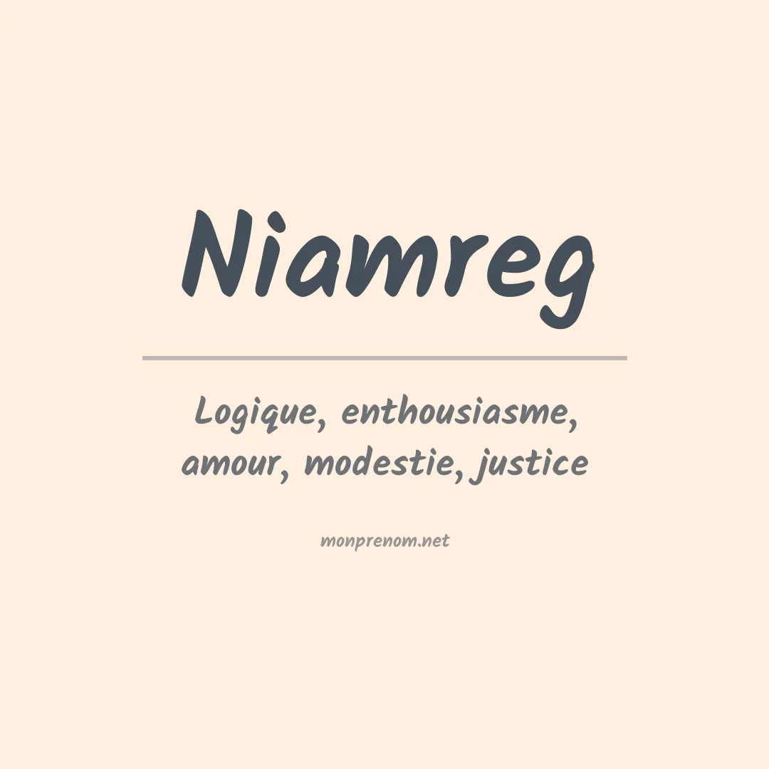 Prénom Niamreg
