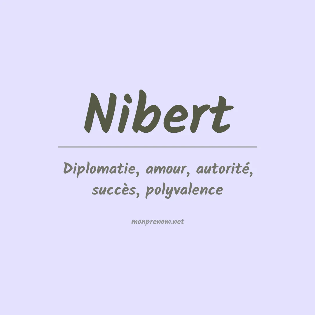 Prénom Nibert