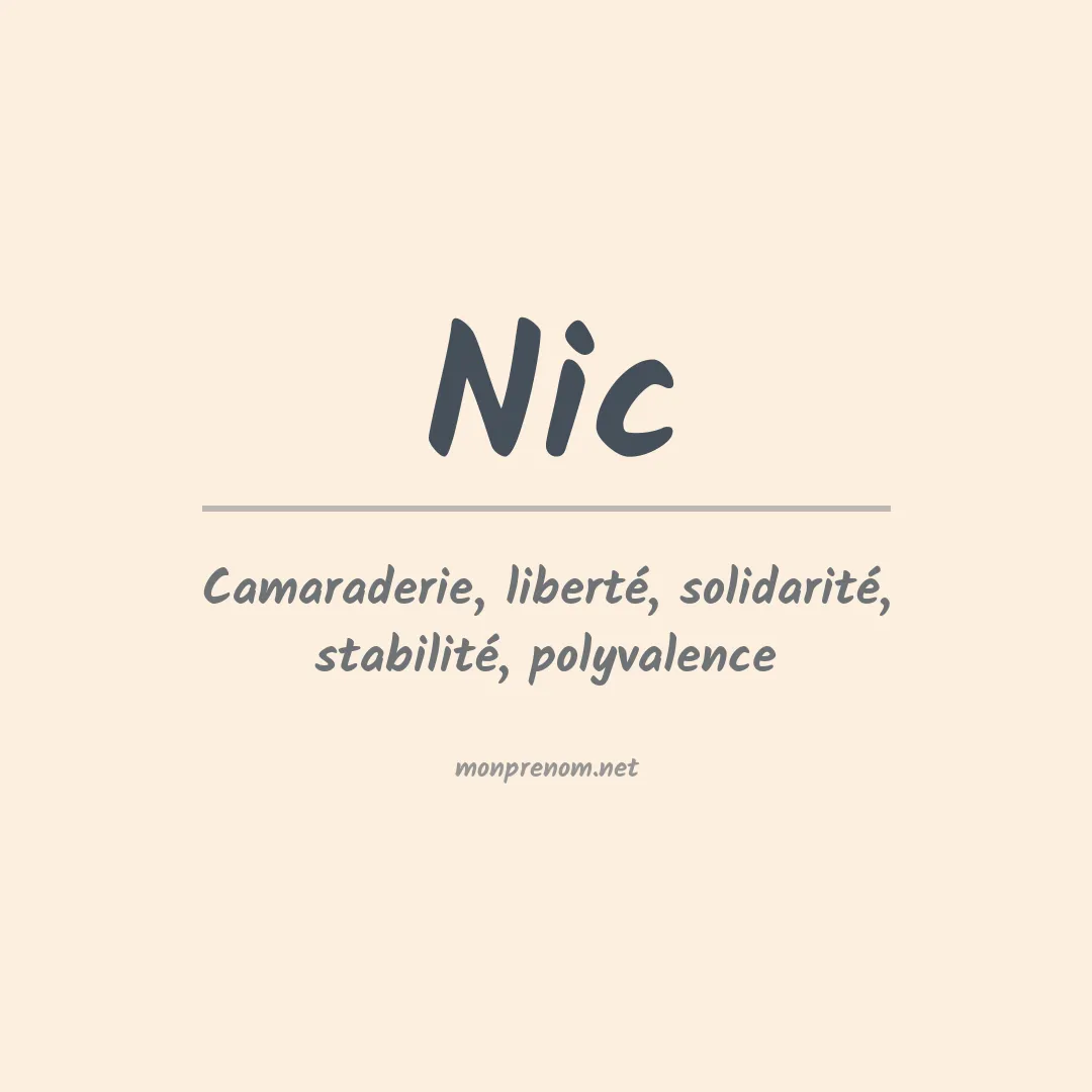 Prénom Nic