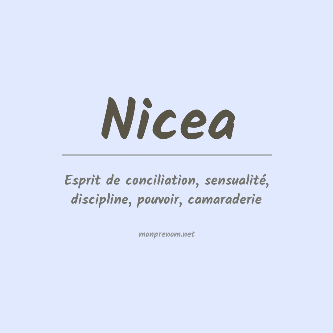 Signification du prénom Nicea