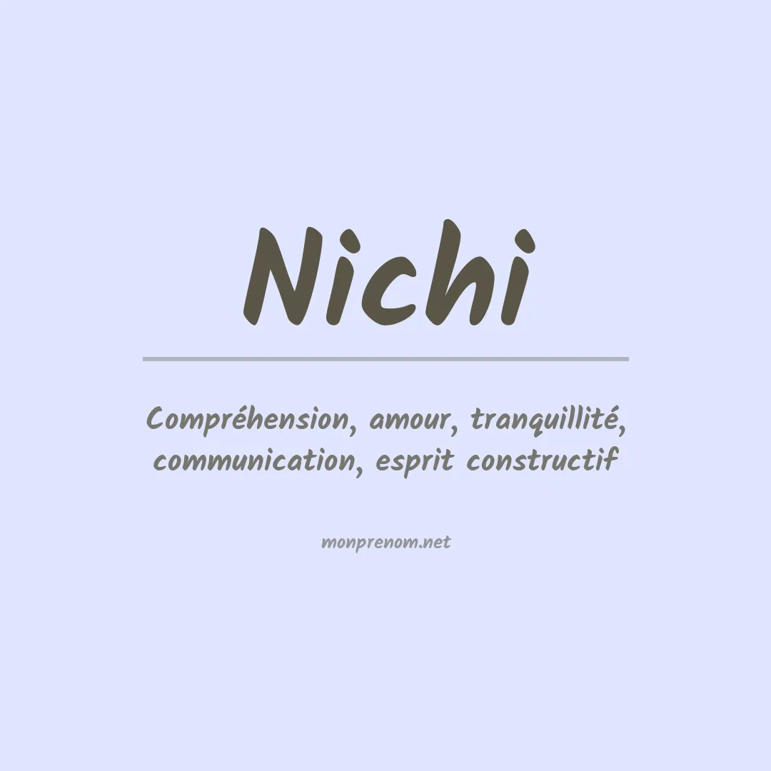 Signification du prénom Nichi