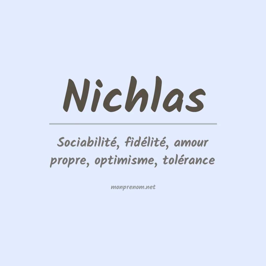 Signification du prénom Nichlas