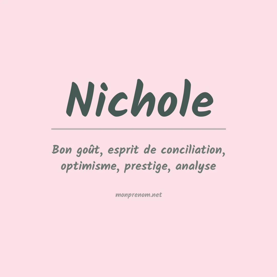 Prénom Nichole