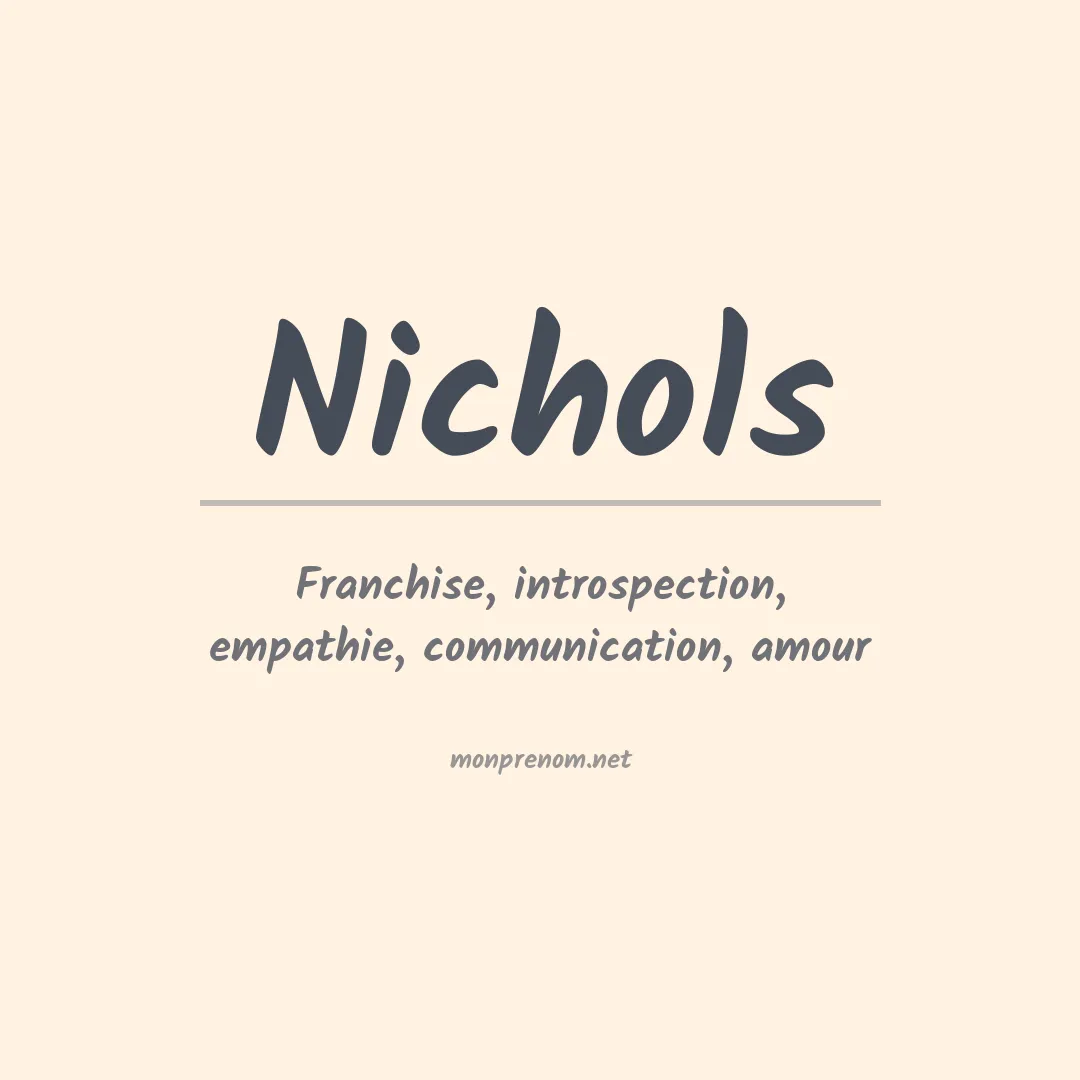 Prénom Nichols