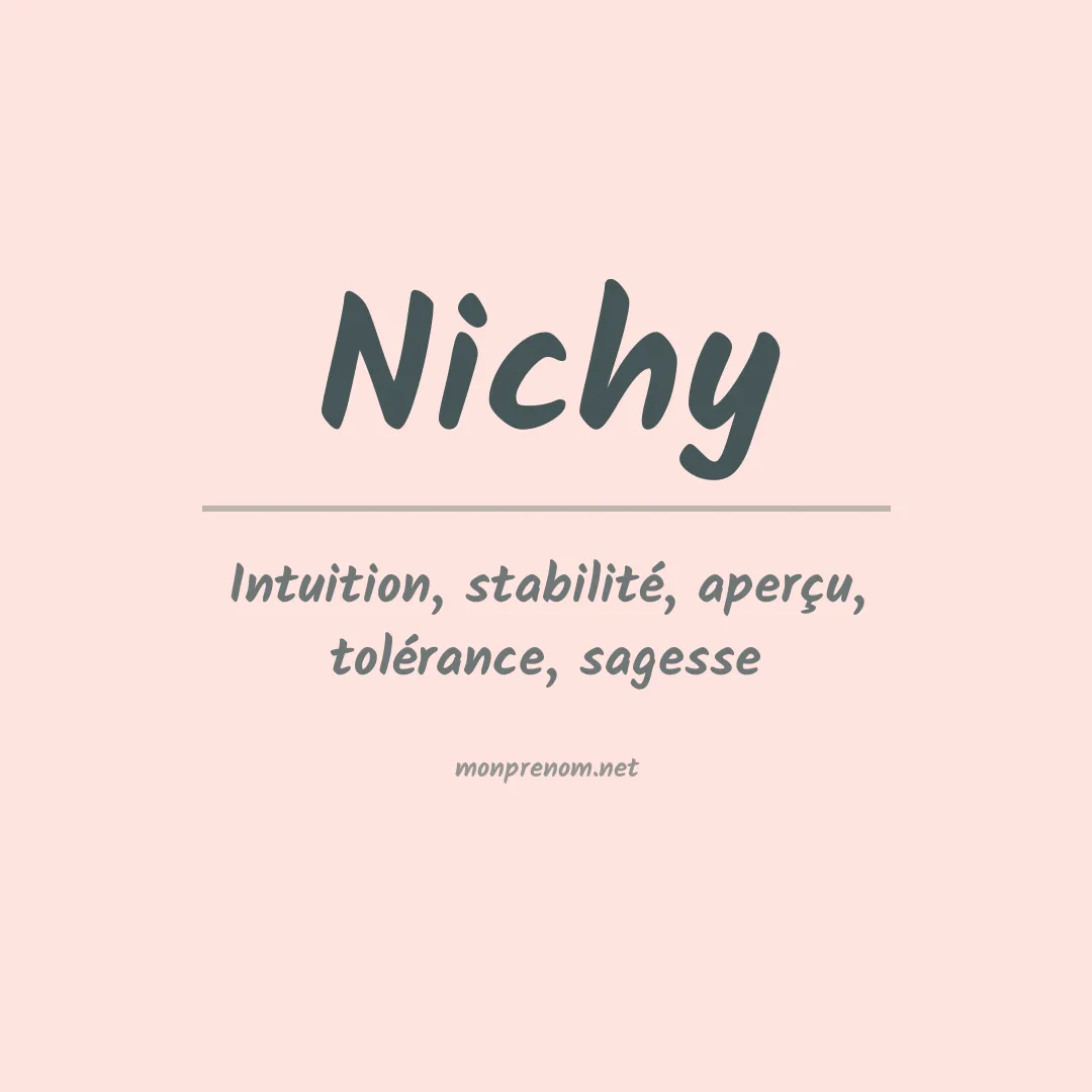 Prénom Nichy