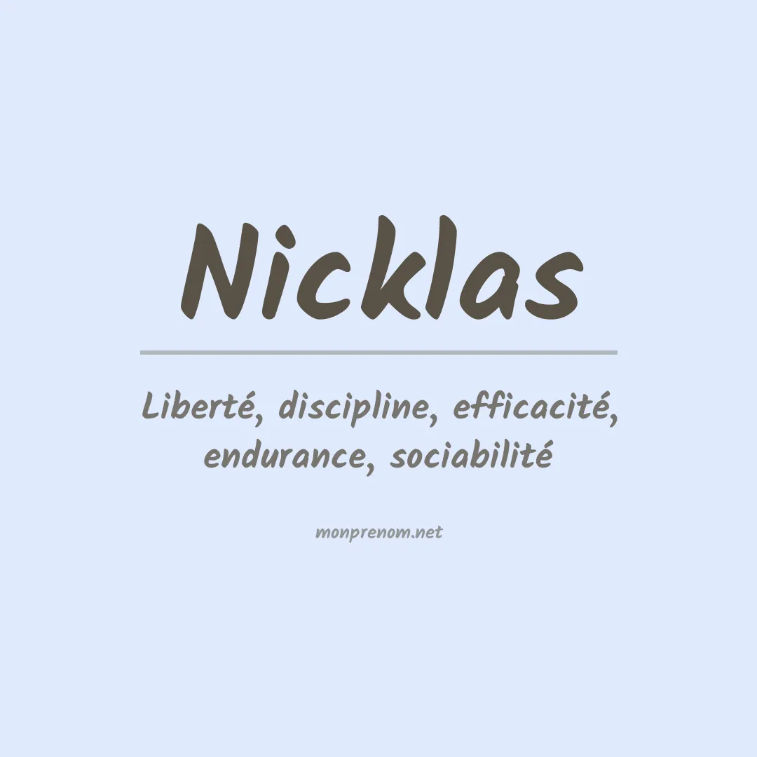 Prénom Nicklas