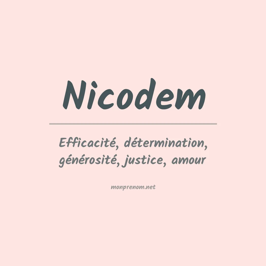 Signification du prénom Nicodem
