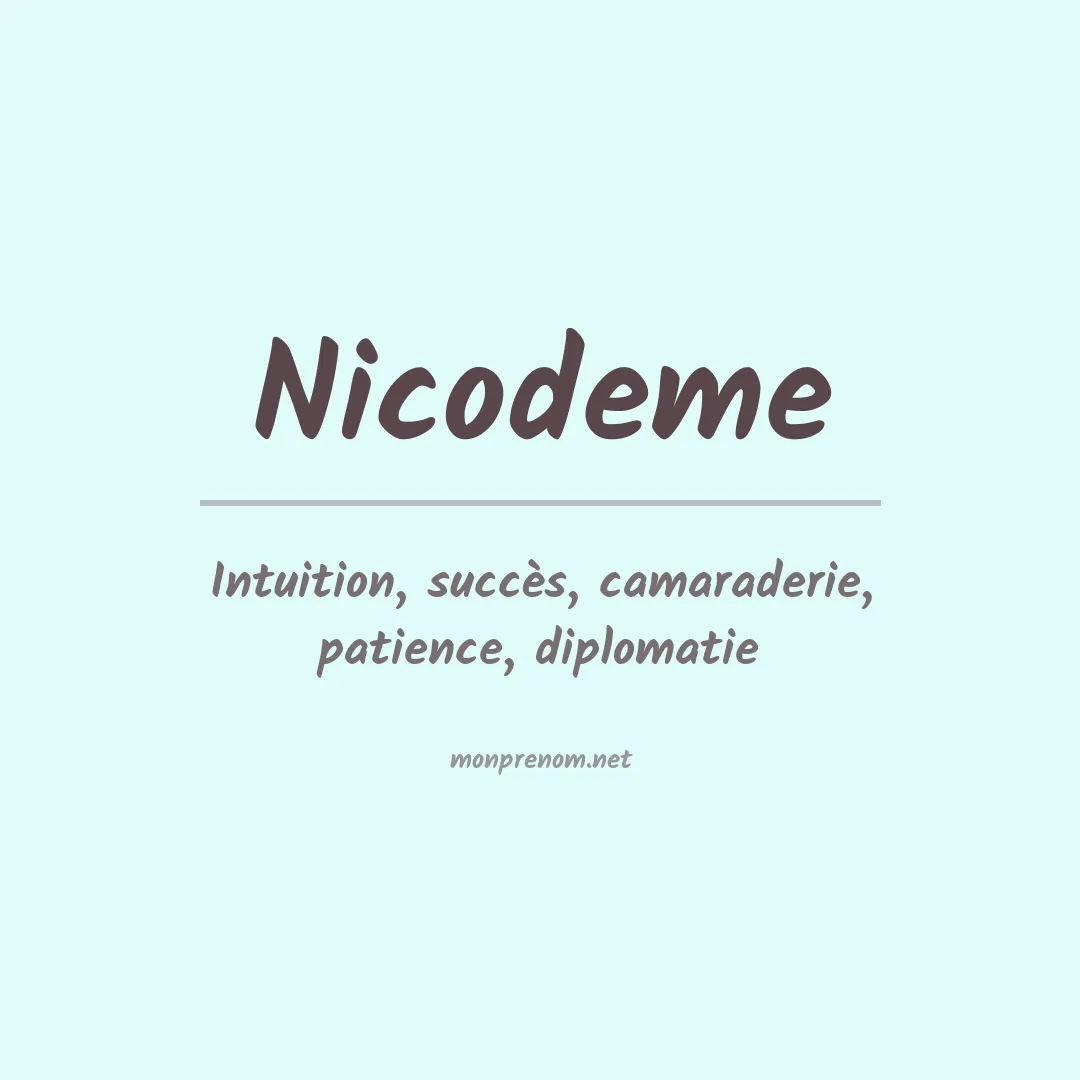 Signification du prénom Nicodeme