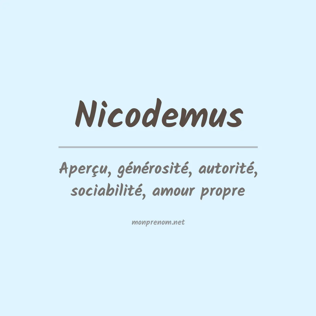 Prénom Nicodemus