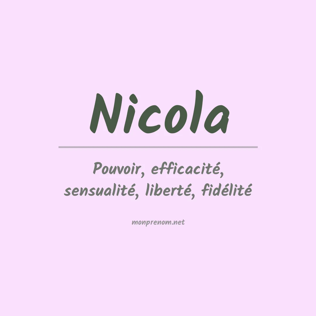 Prénom Nicola