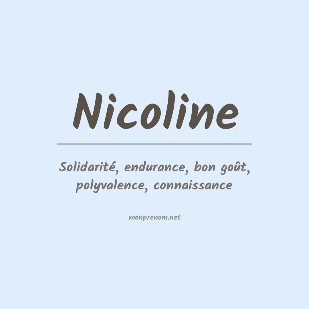 Signification du prénom Nicoline