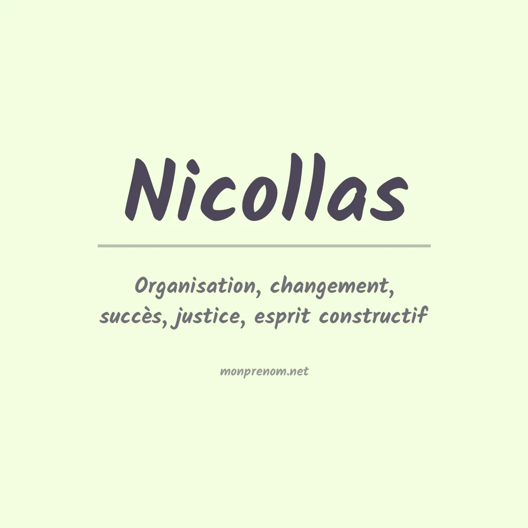 Signification du prénom Nicollas