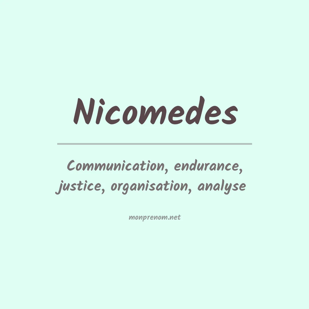 Signification du prénom Nicomedes