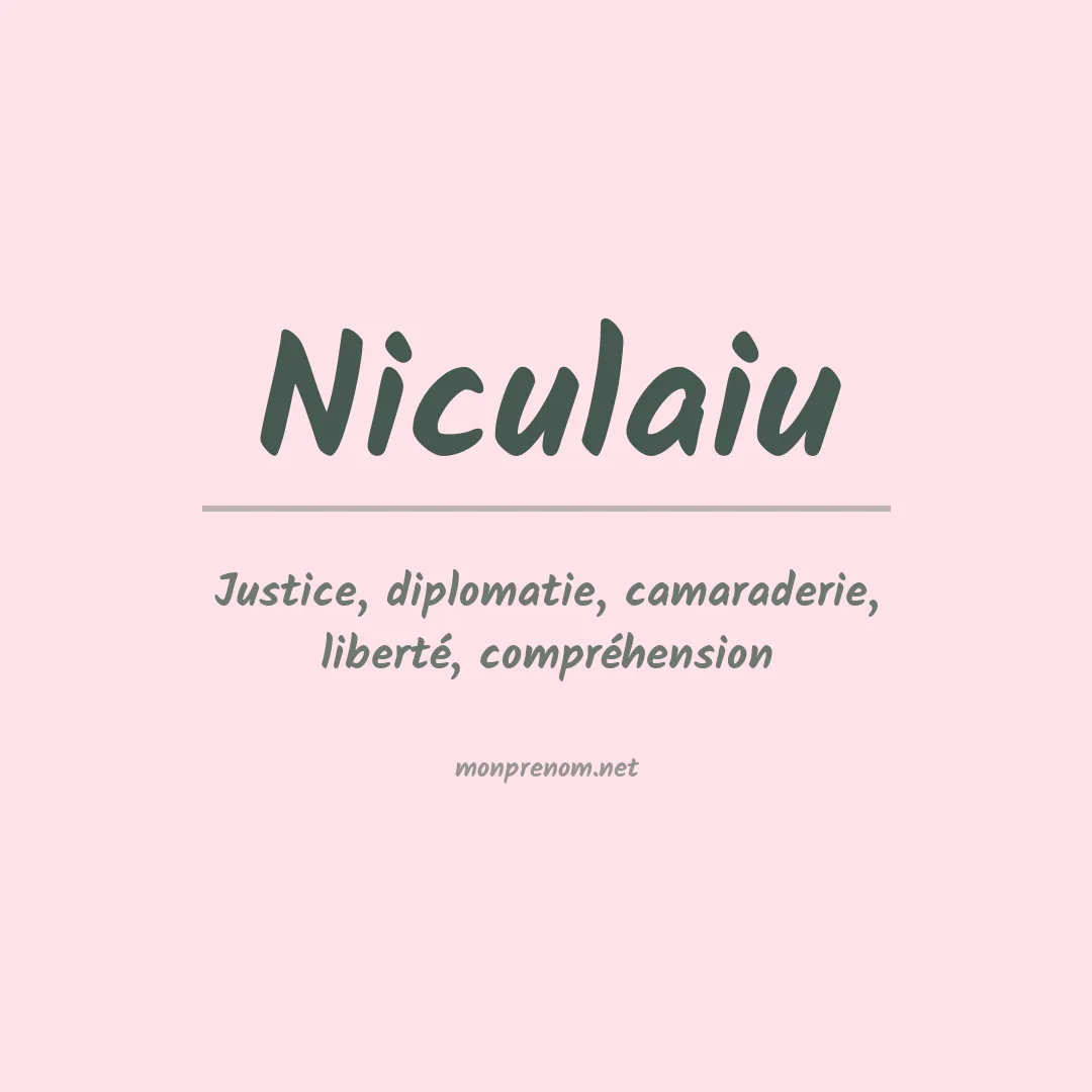 Signification du prénom Niculaiu