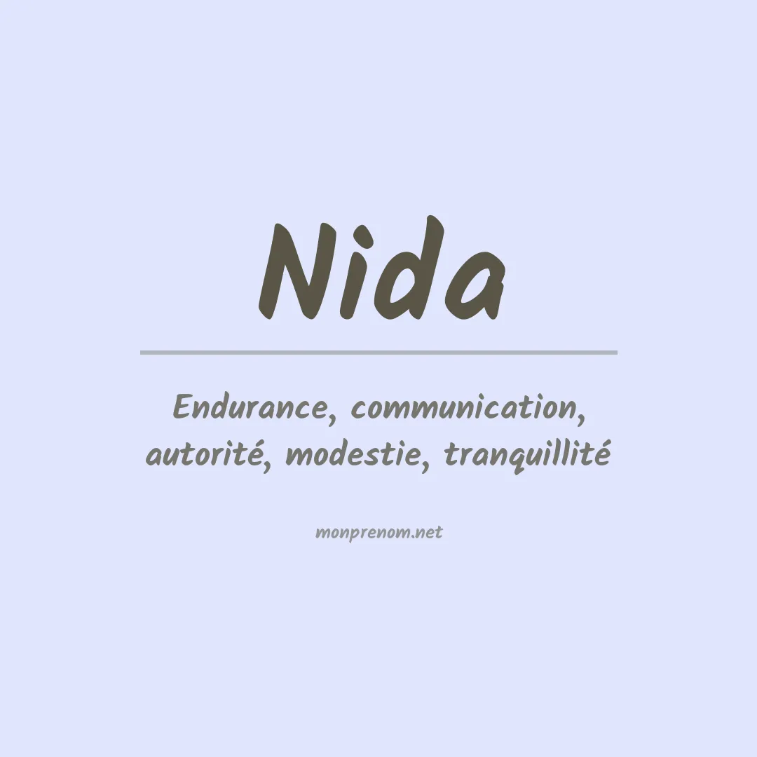 Prénom Nida