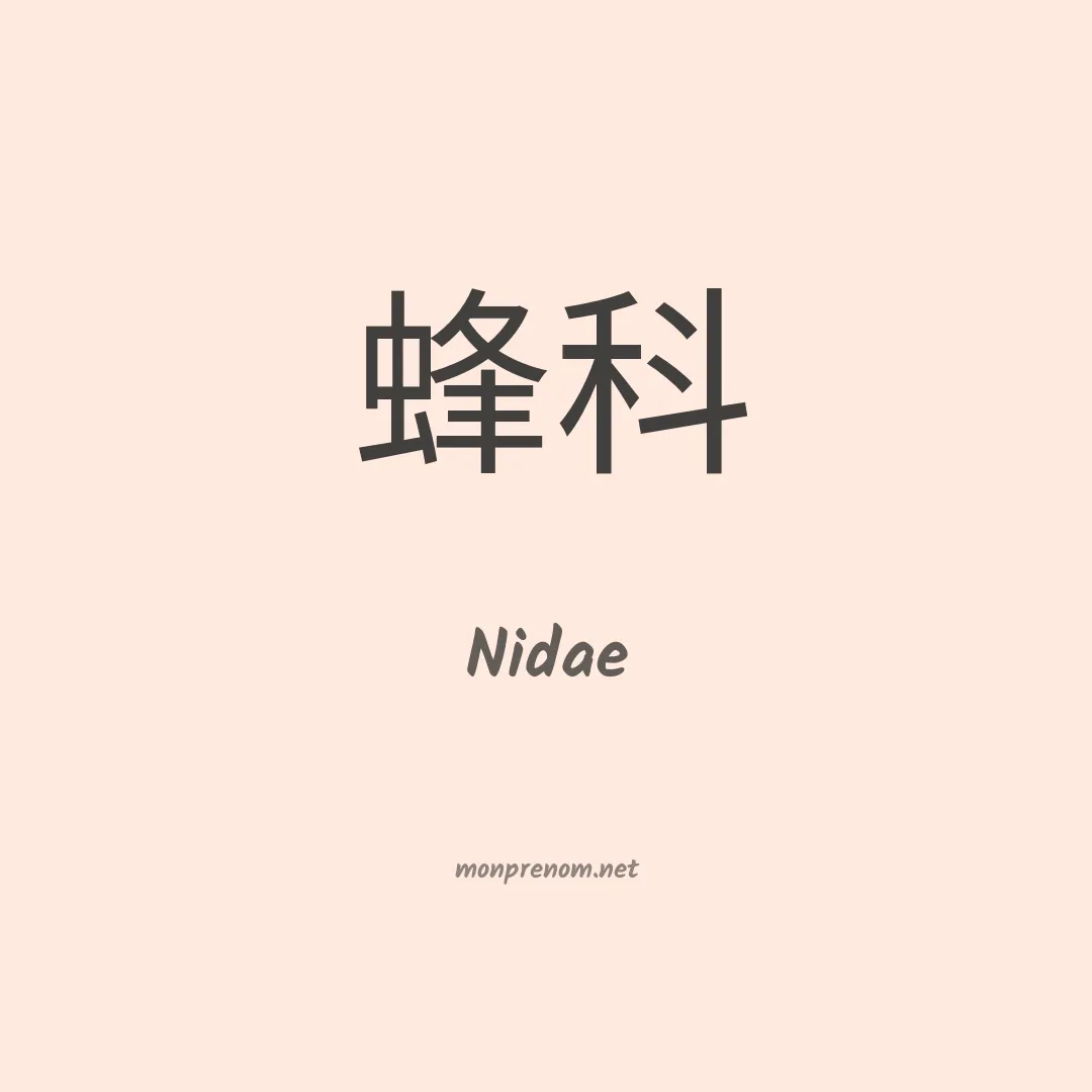 Nidae en chinois