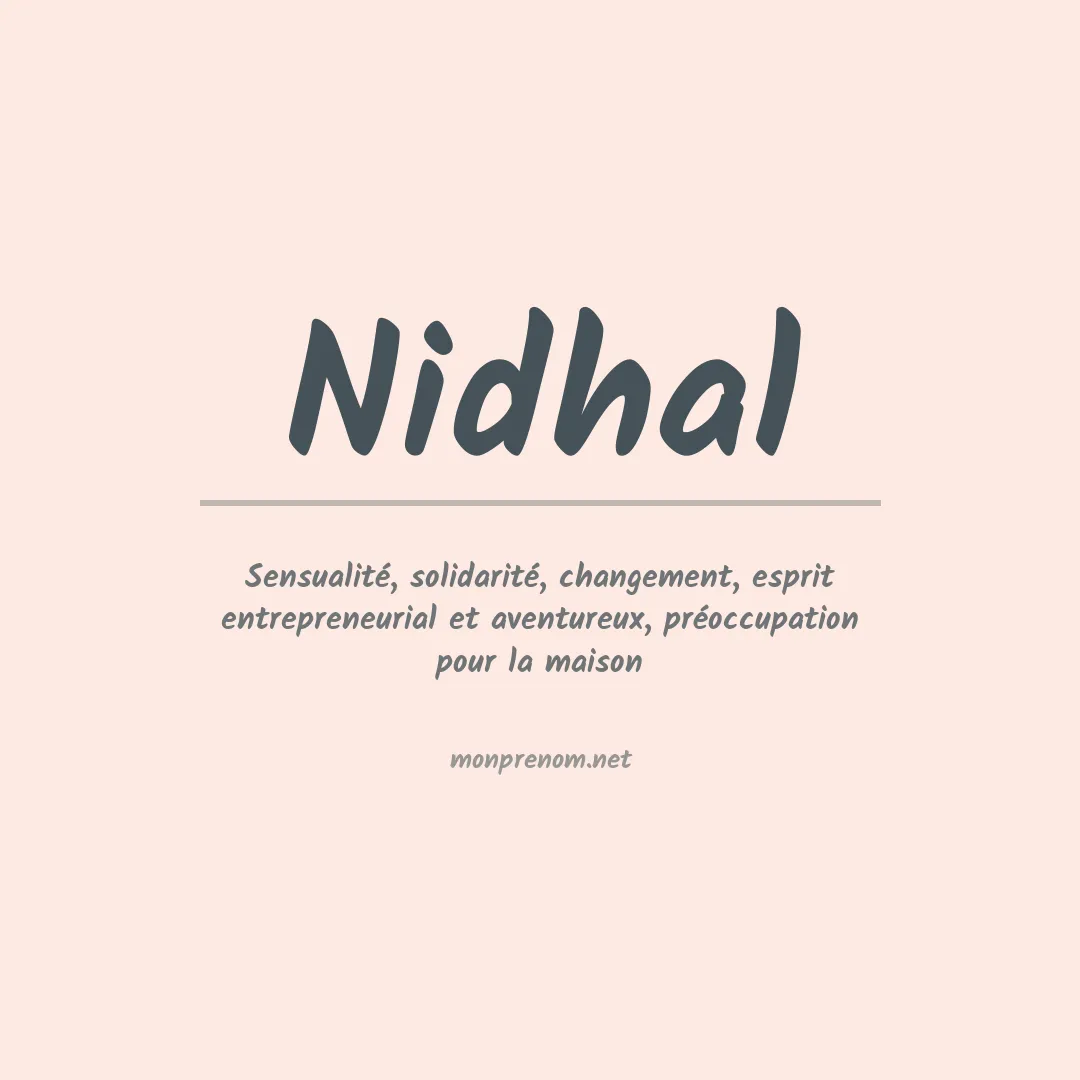 Prénom Nidhal