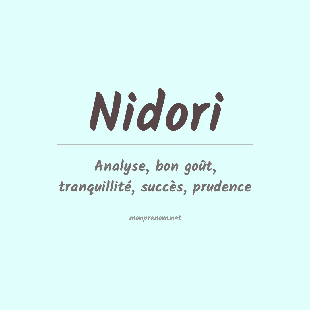 Signification du prénom Nidori