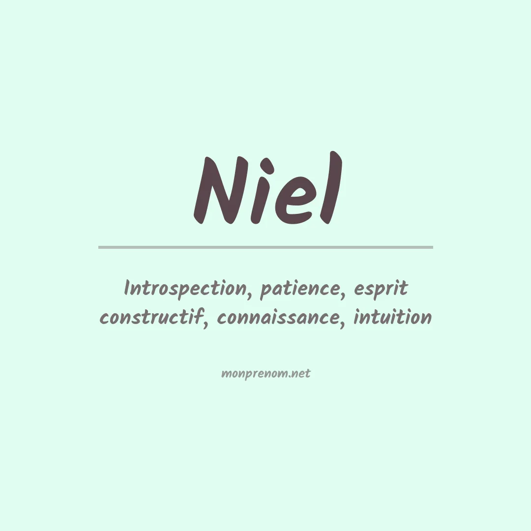 Prénom Niel