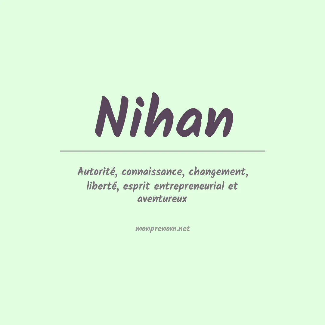 Prénom Nihan