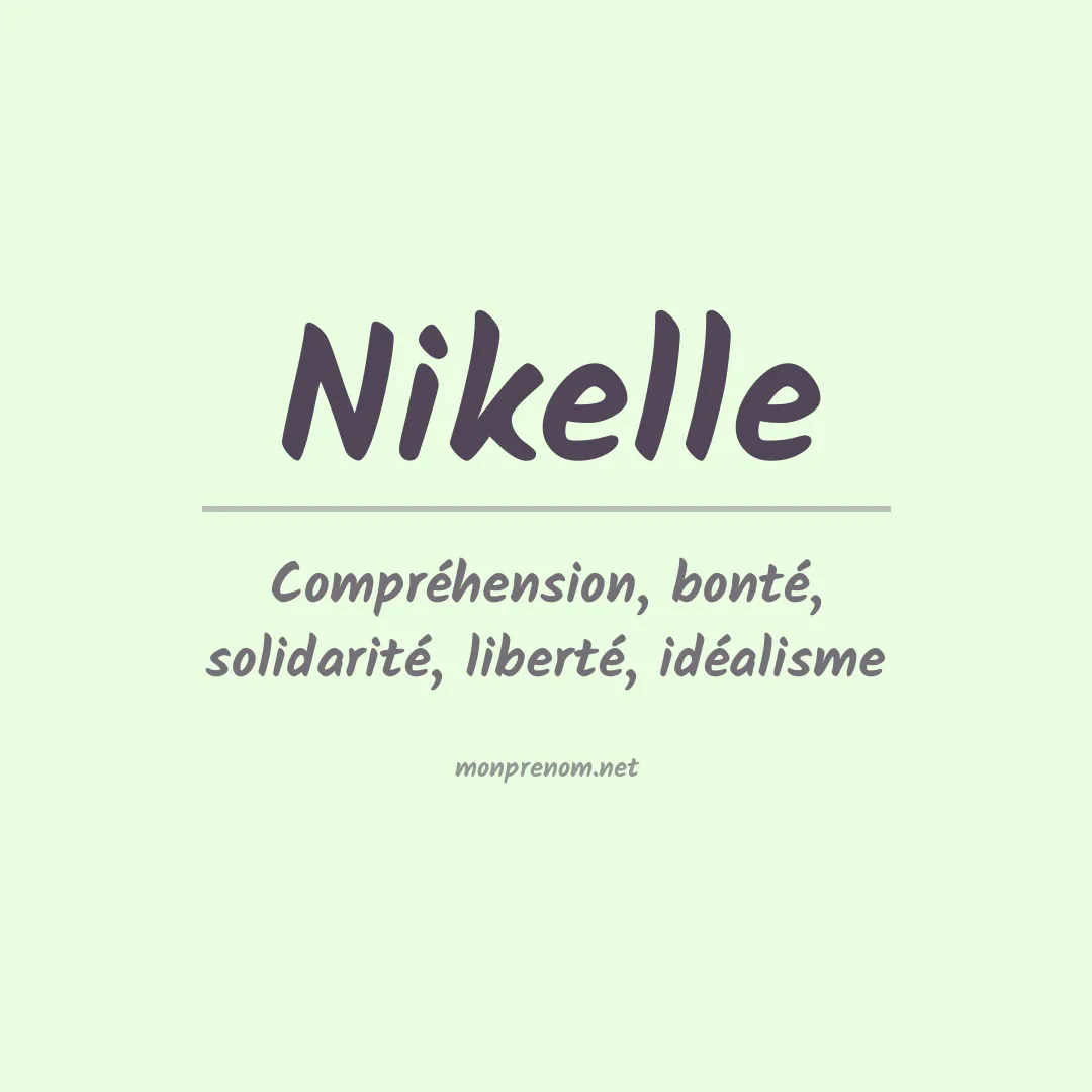 Prénom Nikelle