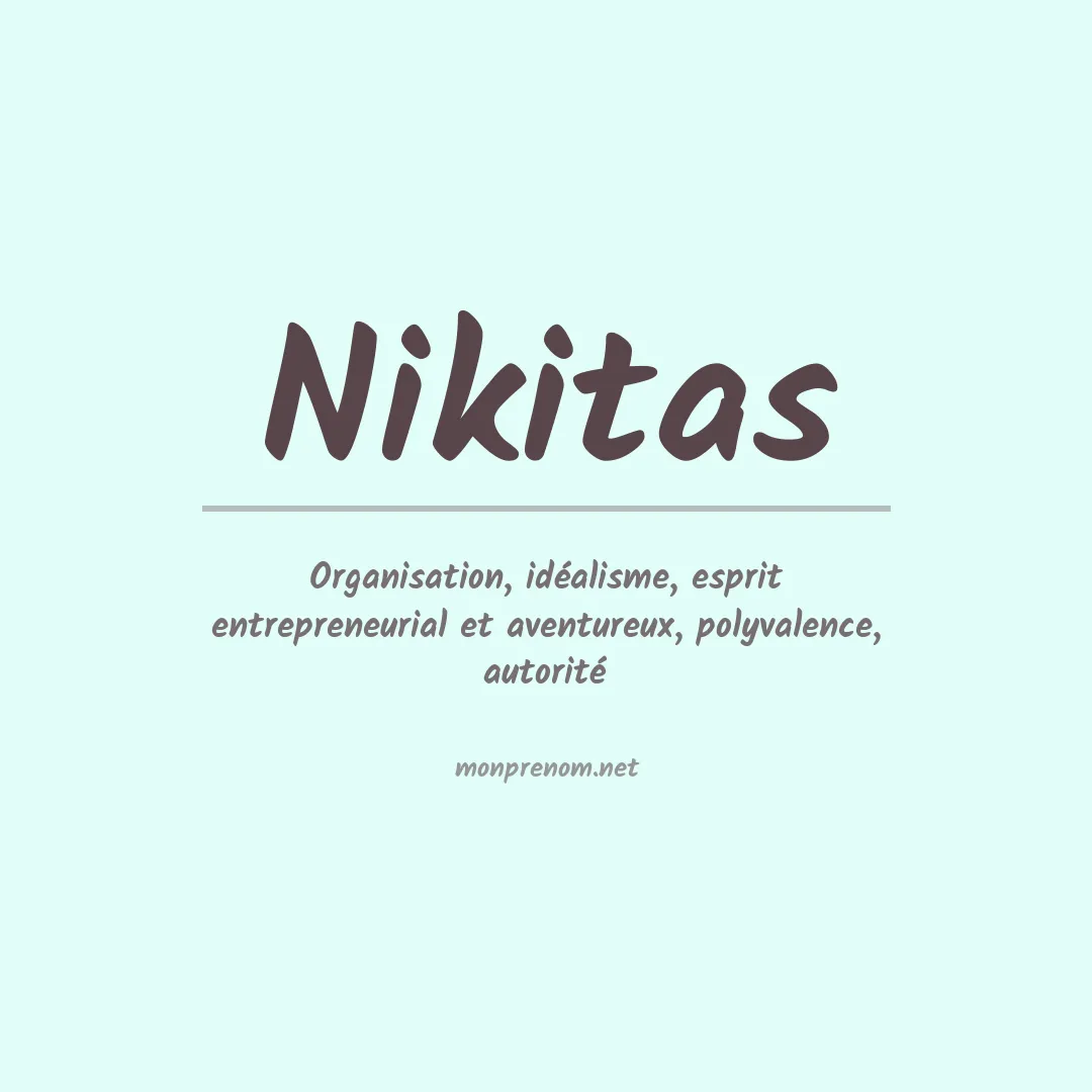 Prénom Nikitas