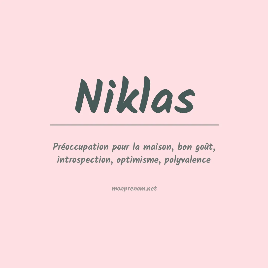 Prénom Niklas