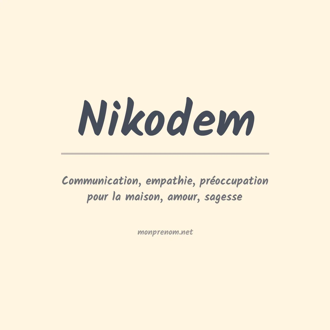 Prénom Nikodem