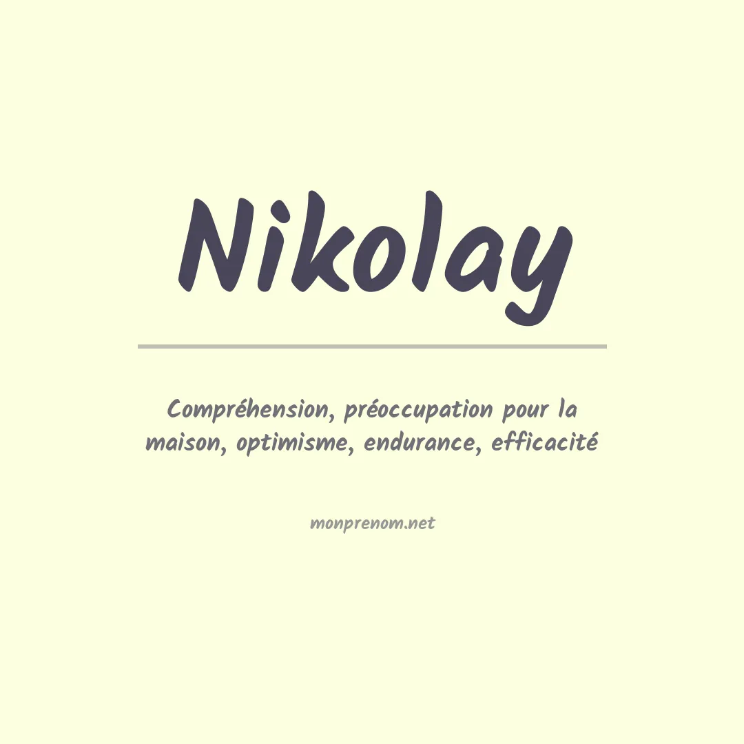 Prénom Nikolay