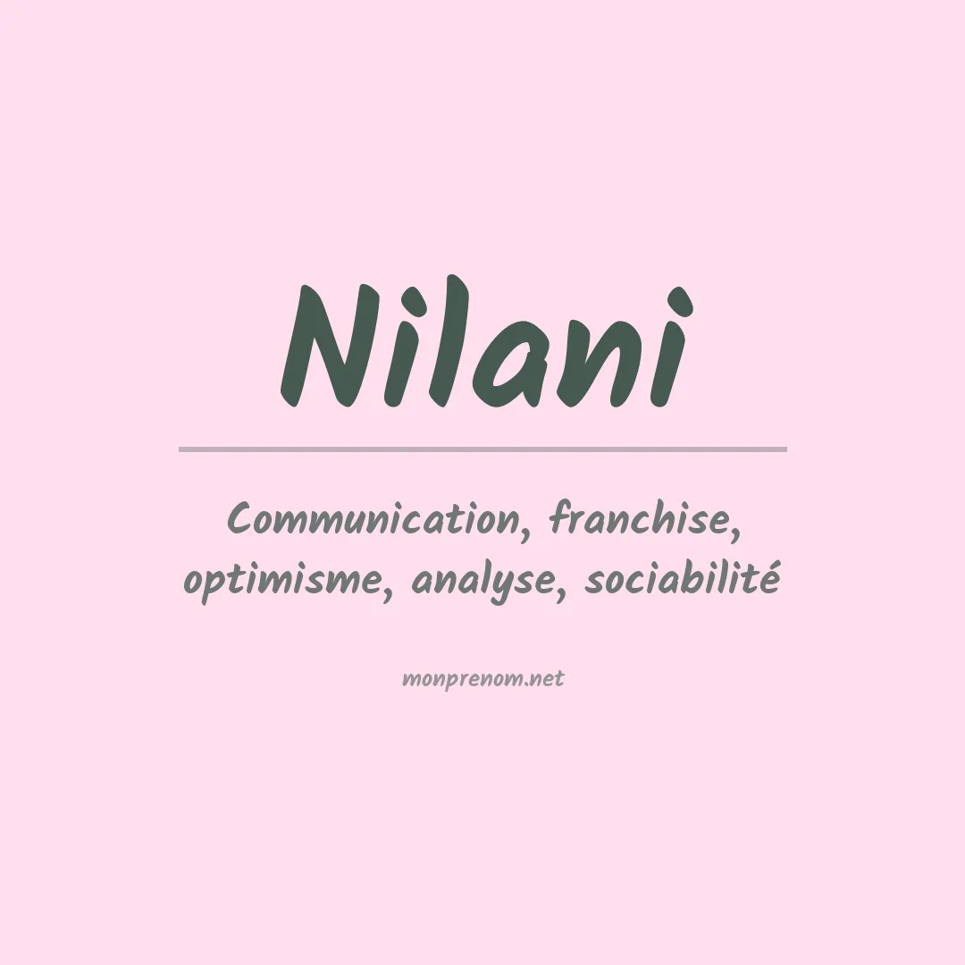 Signification du prénom Nilani