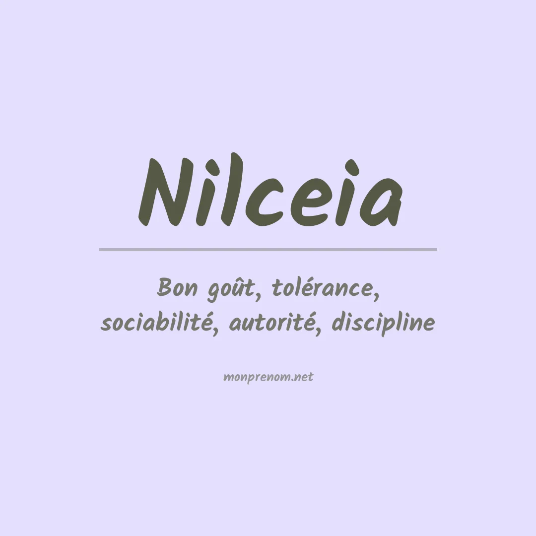 Signification du prénom Nilceia