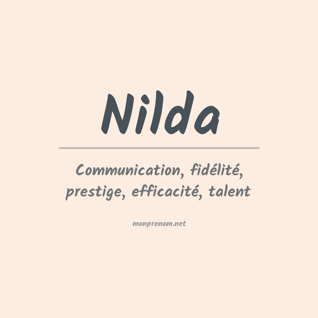 Prénom Nilda