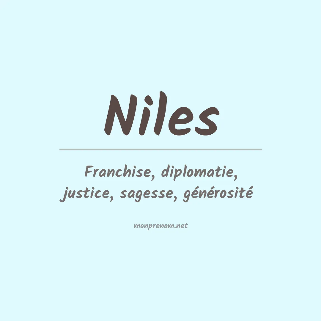 Prénom Niles