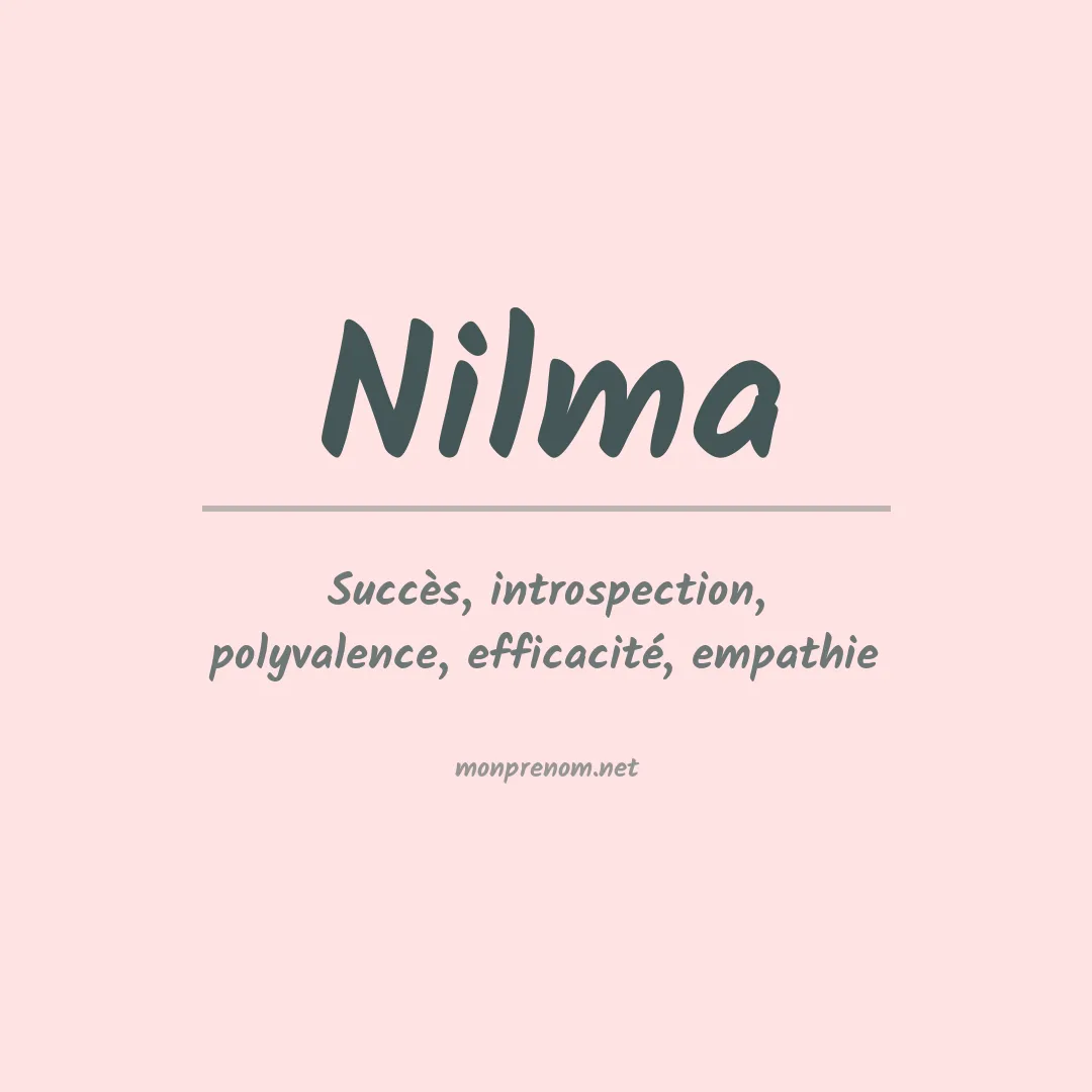 Signification du prénom Nilma