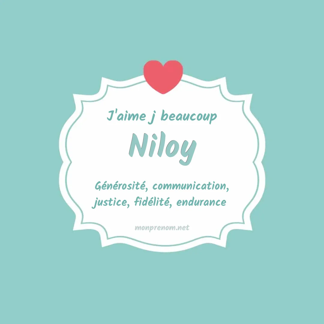 J'aime beaucoup Niloy
